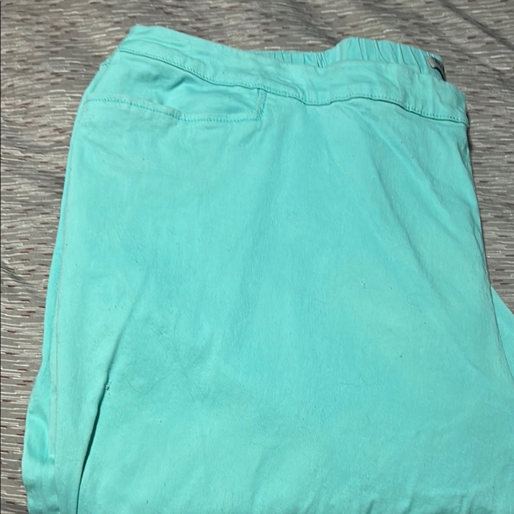 Aqua Blue Capris